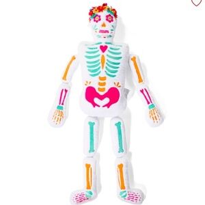5 ft day of the dead skeleton pillow